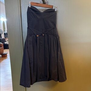 Nanushka Black A-Line dress cocktail length